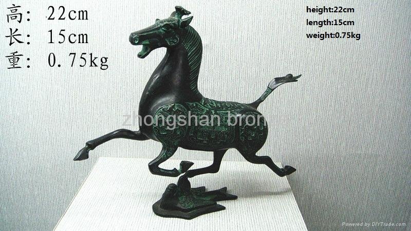 bronze antique imitation Horse Treading on Swallow   2
