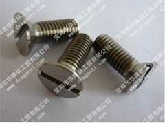 countersunk screws