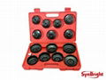 Synbright 15 PCS 3/8" Dr. Oil Filter Cap