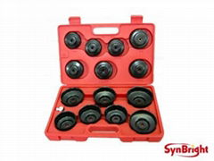 Synbright 15 PCS 3/8" Dr. Oil Filter Cap Wrench Set 