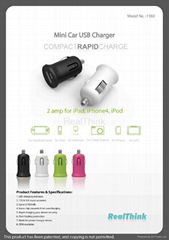 Mini USB Car Charger F360