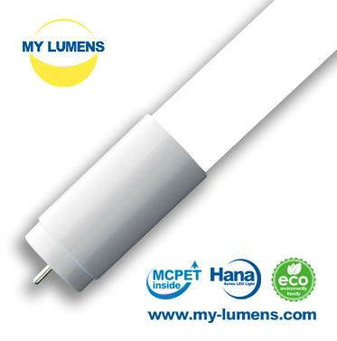 MCPET LED T8 Tube with High Uniformity