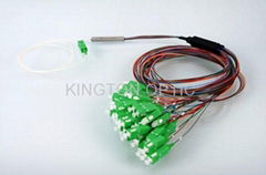 1*4 mini model fiber optic PLC splitter