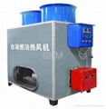 Automatic oil burning heater for