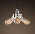   Edison Bare bulb Filament Pendant Aged Steel  4