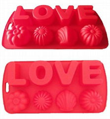  silicone ice cube trays/chocolate mold/baking mold