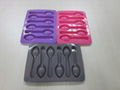 silicone 6 cavities ice-lolly mold,silicone spoon shape ice tray 1