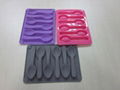 silicone 6 cavities ice-lolly mold,silicone spoon shape ice tray 2