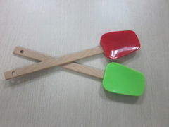Best silicone spatula set with wooden handle 