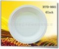 Disposable biodegradable cornstarch 6inch plate 1