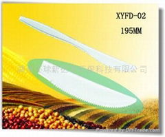 Disposable biodegradable cornstarch 7 inch knife 