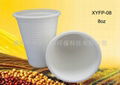 Disposable biodegradable cornstarch 8 oz cup 2