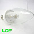 3W led candle light ceramic body led bulb light