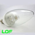 3W led candle light ceramic body led bulb light 4