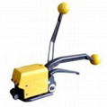 Manual combination steel strapping tool