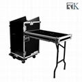 16U Mixer Rack Cases with twin tables for DJ equipment 2