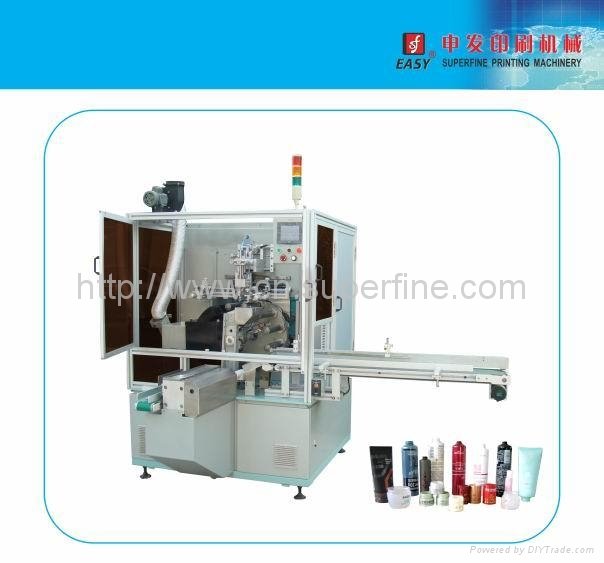 SF-SR12/UV Auto Vertical Rotational UV Silk Screen Printing Machine for Softtube