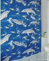 Beautiful PVC swag shower curtain (LY109) 2