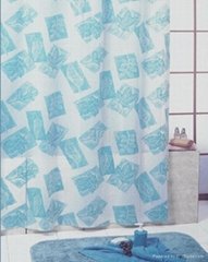 Modern printed stock shower curtains(LY113)