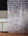 Modern printed stock shower curtains(LY113) 3