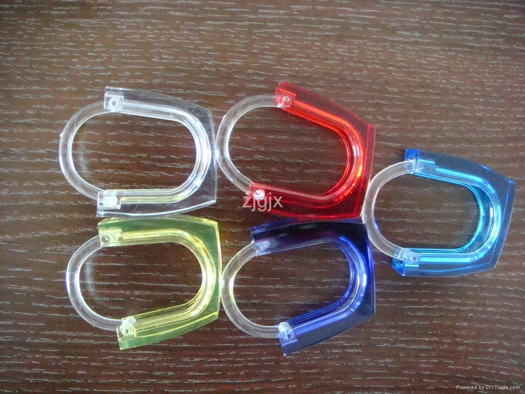 Plastic shower curtain rings/hooks(G-008)