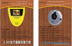 peephole viewer doorbell of line
