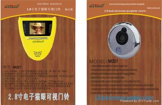 Electronic peephole viewer of doorbell 3