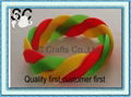 Fashion interlink silicone bracelet  3