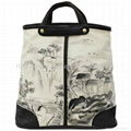 Fashion women handbag with hand painted