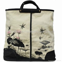 Fashion women handbag with hand painted pictures