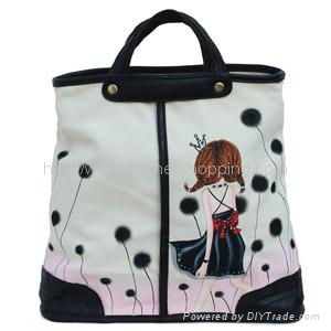 Fashion women handbag with hand painted pictures