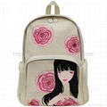 hand painted backpack 1