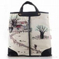 Fashion women handbag with hand painted