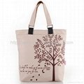 hand painted canvas tote