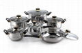 12pcs stainless steel cookware set 1