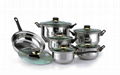 12pcs stainless steel cookware set 3