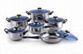 12pcs stainless steel cookware set 4