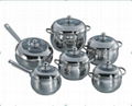 12pcs stainless steel cookware set 1