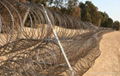 Pyramid razor wire fence