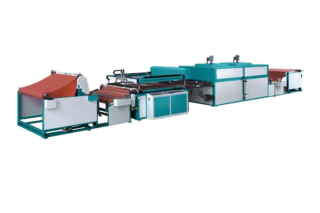 Automatic single color roll to roll non-woven fabric screen printing machine