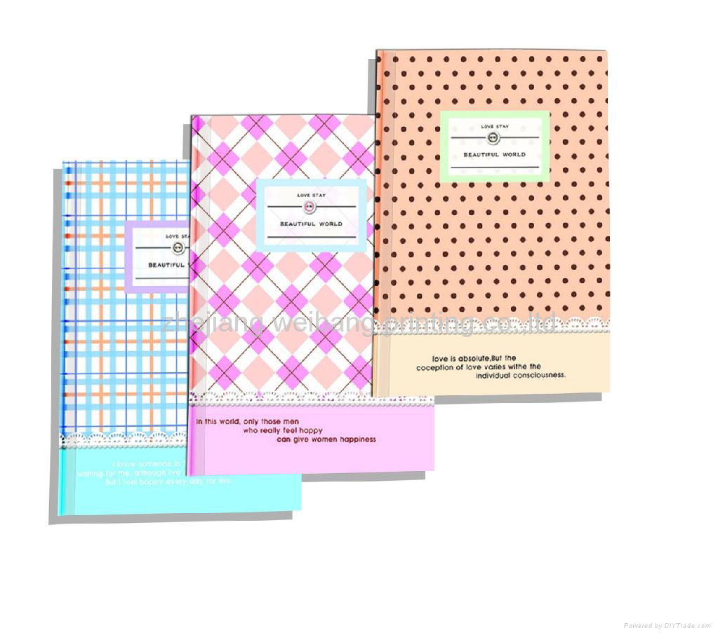 2012 High-quality and eco-friendly promotional printing hard cover notebook 