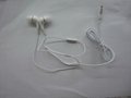 White color iphone earphone