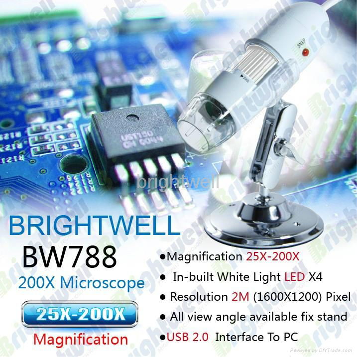 USB Handheld 200X digital microscope(BW788) - brightwell (Taiwan Manufacturer) - Optical Lens ...