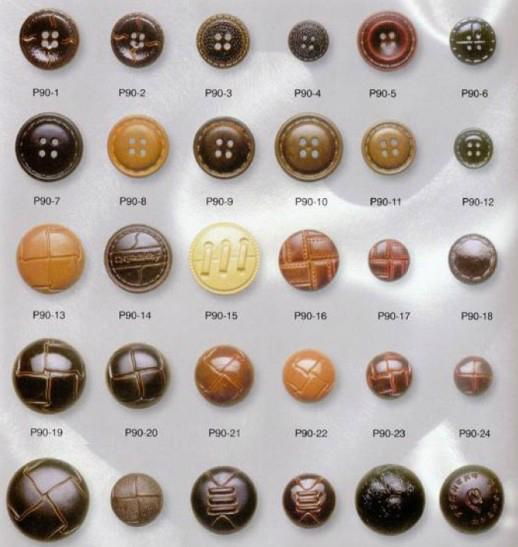 leather buttons