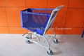 hot sales high quality plastic supermarket shopping trolley cart  3