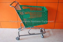 hot product plastic shopping trolley / groceries plastic shopping carts