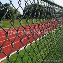 Temporary chain wire fence