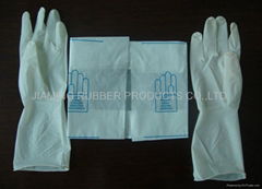 Latex surgical gloves