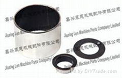 Steel backing self-lubricating bushing