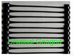 Uniaxial plastic geogrid